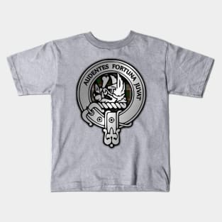 Clan MacKinnon Crest & Hunting Tartan Kids T-Shirt